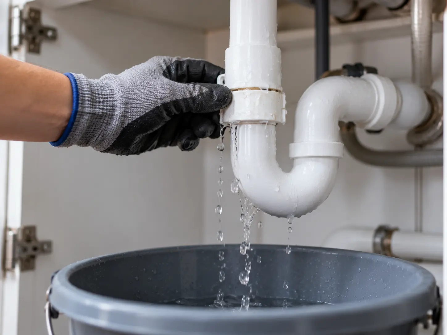 Under sink leaking pipe repair in Kuala Lumpur by FixLeak.my